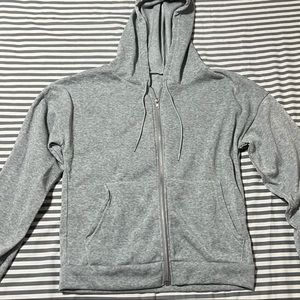 NWOT Gray zip up sweatshirt